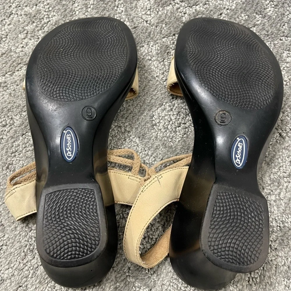 Dr. Scholl’s Double Air-Pillo Low Heel Sandals Size 9